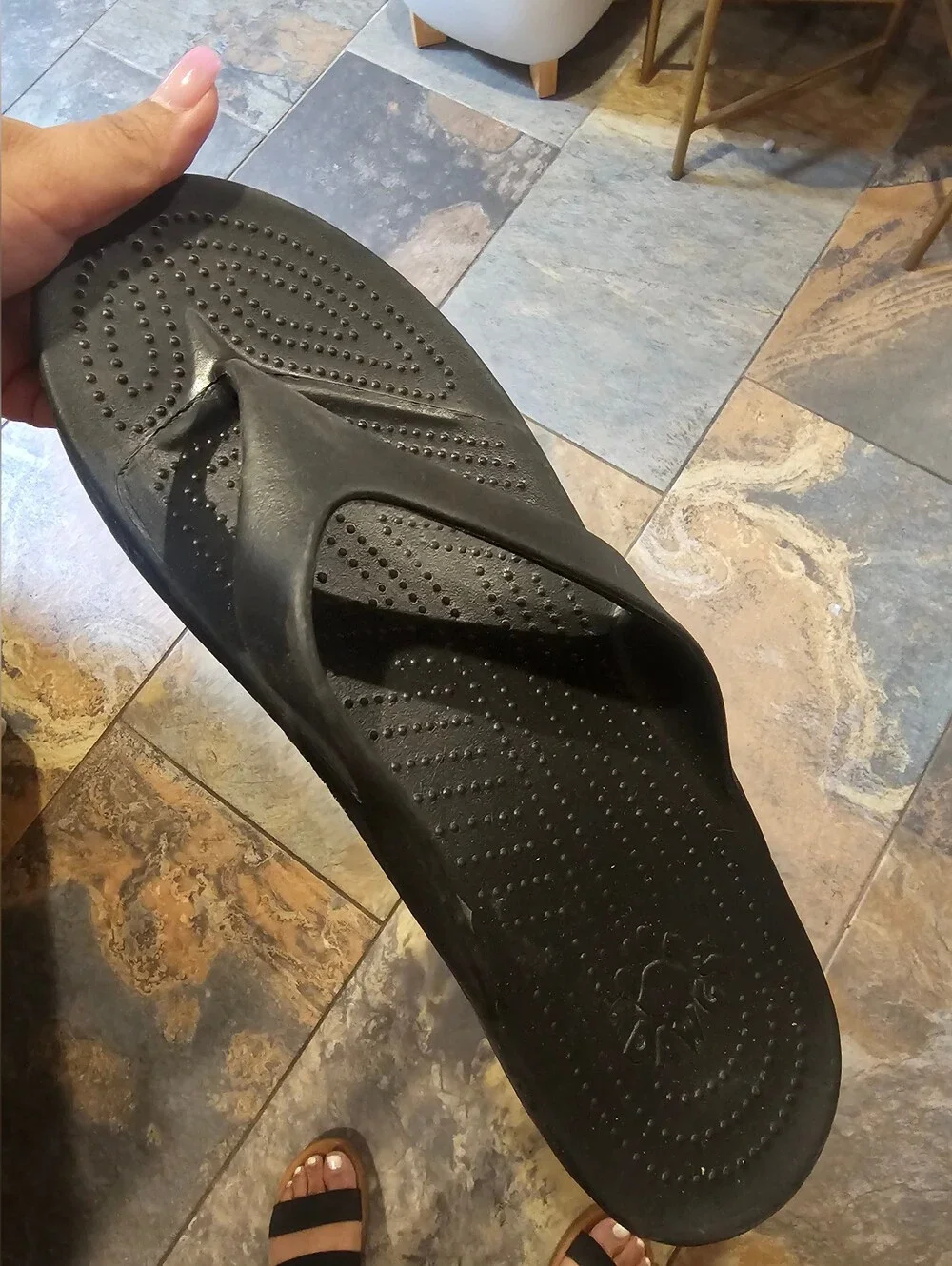 Dawgs brand Men's Black Minimalist Flip Flop Sandal